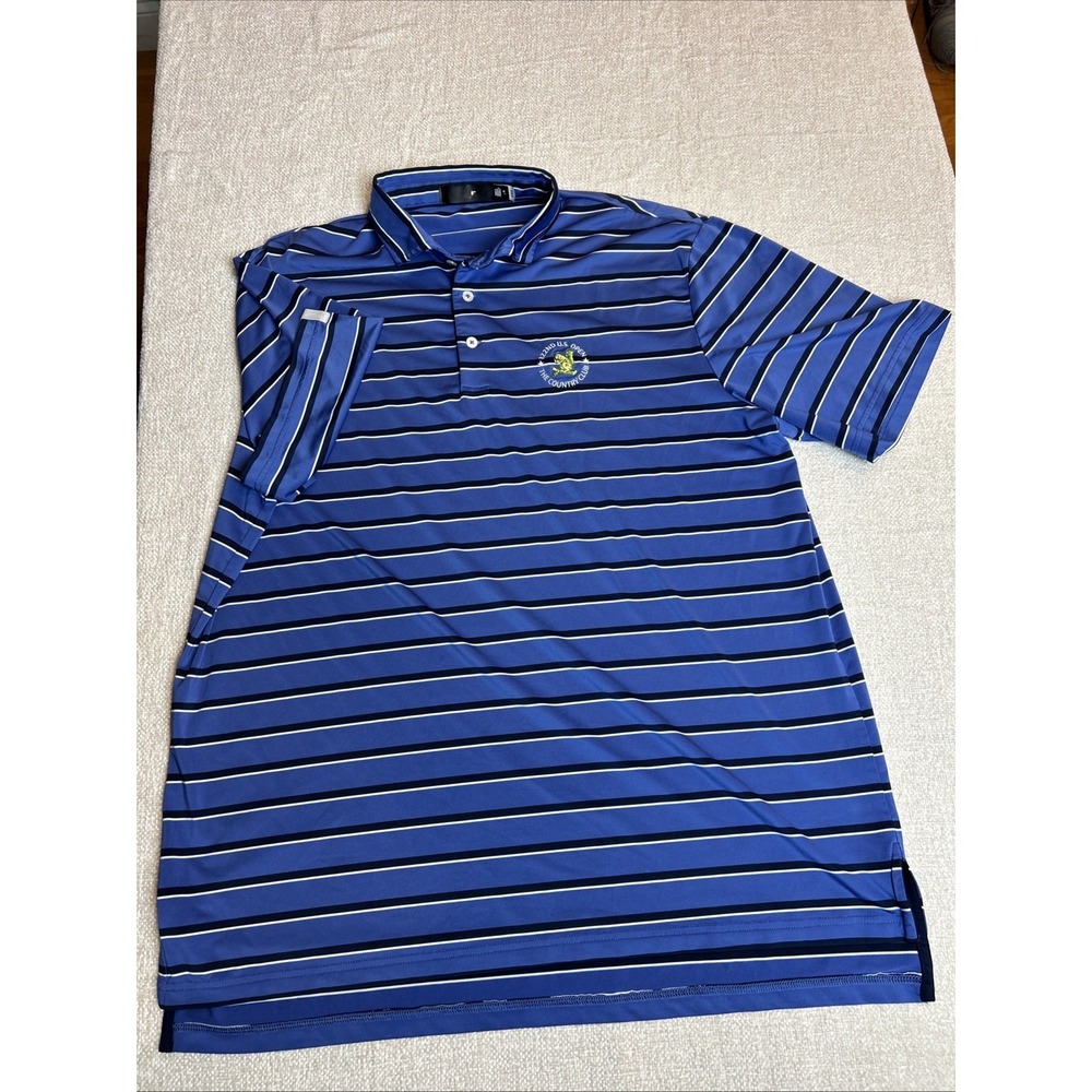 RLX Ralph Lauren US Open Brookline Striped Polo Performance Size XL